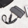 The upgraded version of plaid tiger head bag chest bag street mobile phone bag male bag Korean version of slant span bag small square bag shoulder bag tide - Image 6