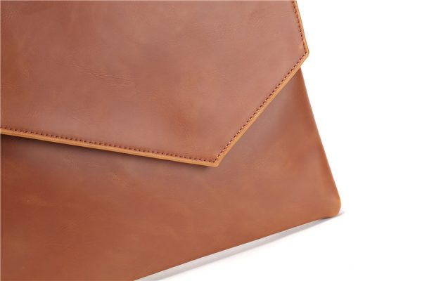 Leather upgraded version of the Korean version of handbag male handbag business casual handbag fashion handbag envelope package file package - Image 3