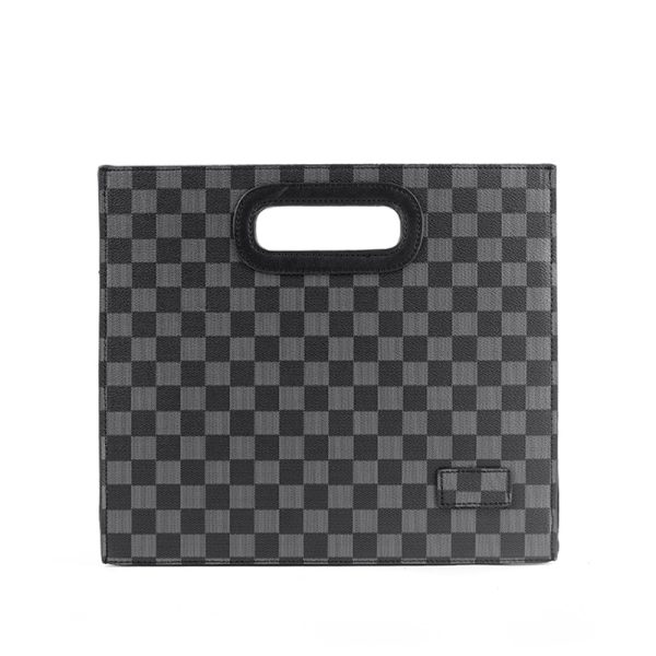 New fashion business handbag Korean version plaid casual street trend ipad handbag horizontal handgrip bag