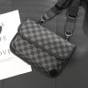The upgraded version of plaid tiger head bag chest bag street mobile phone bag male bag Korean version of slant span bag small square bag shoulder bag tide - Image 2